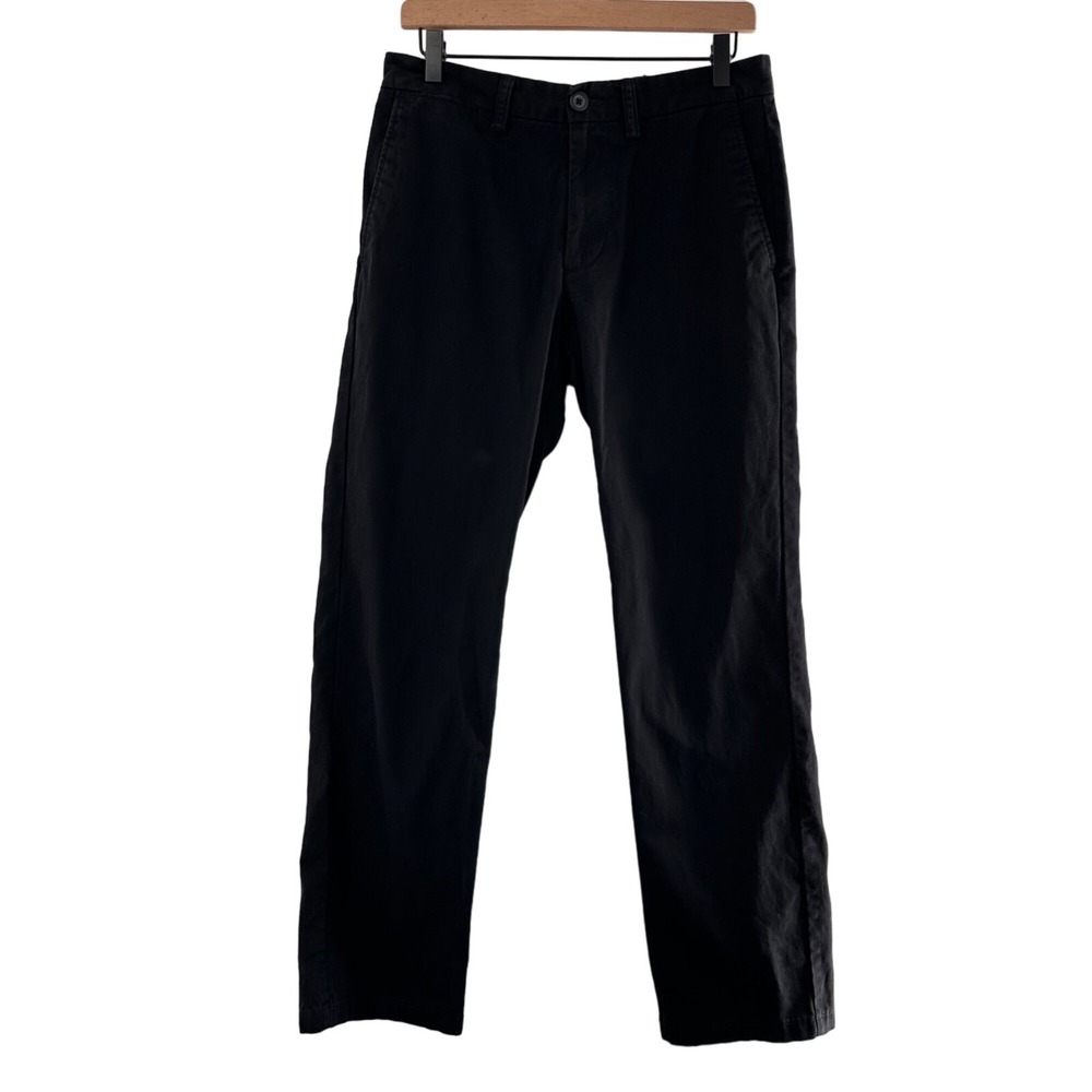 Old Navy Ultimate Straight Black Pants 30x30 Mens Cotton Blend Preppy Chinos